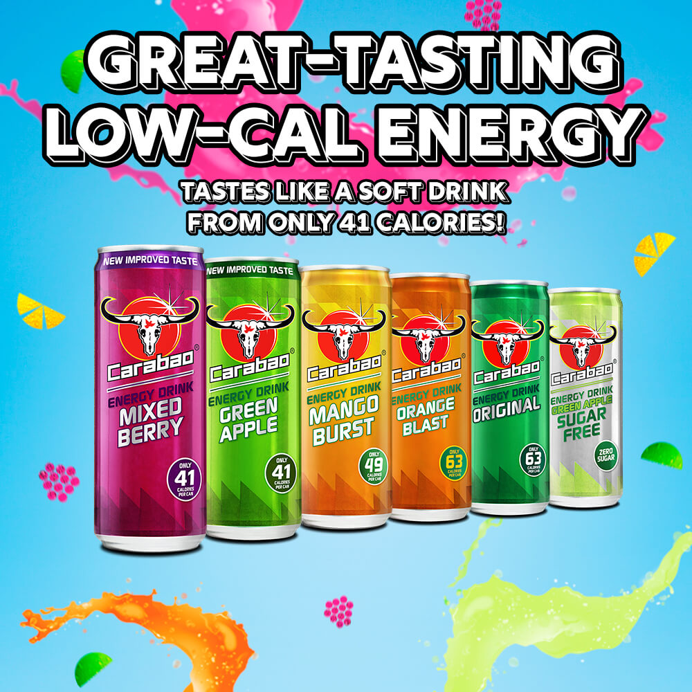 Carabao Energy Drink Low Calorie Great Taste