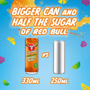 Carabao Energy Drink Orange Blast (330ml Can)